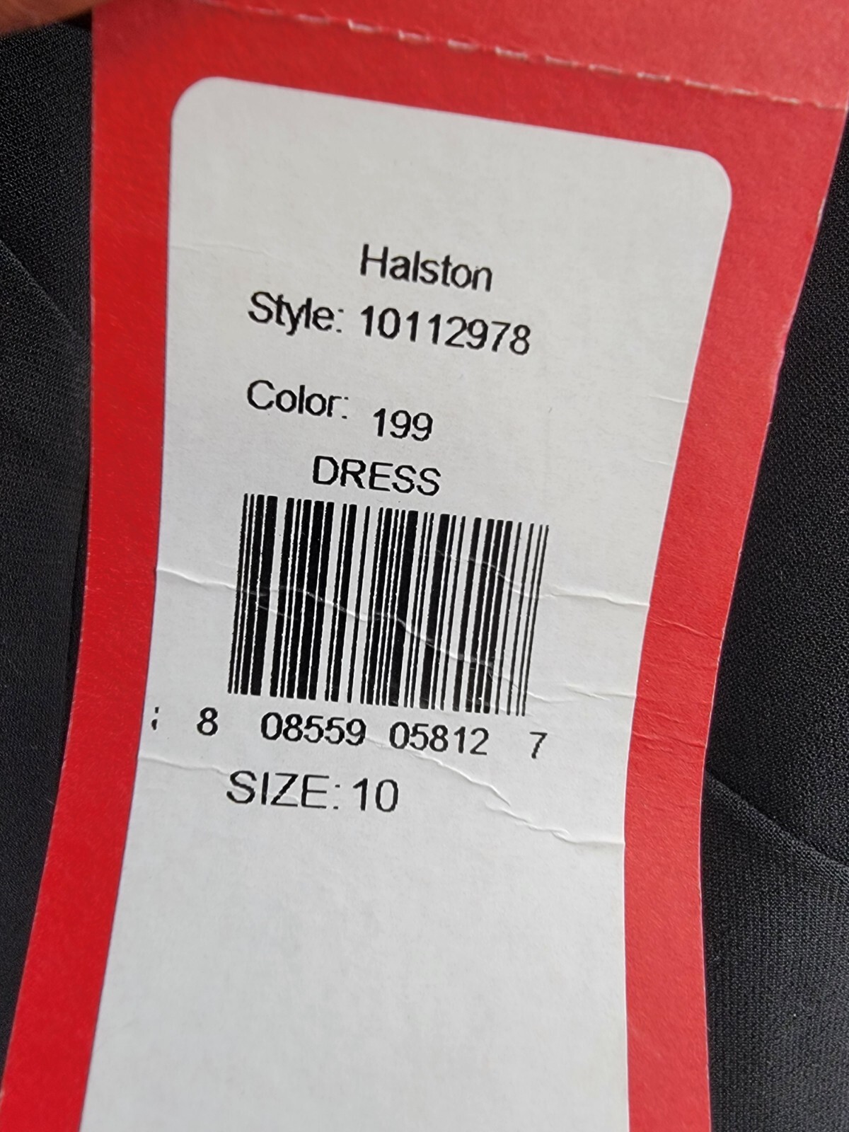 HALSTON Sybil Crepe Gown Women's 10 Black Solid One Shoulder Back Zip Closure - Picture 15 of 15