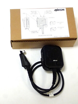 M/A-COM JAGUAR 700P KRY101 1617/284 REV.F MICROPHONE / SPEAKER, LAPEL CLIP, NEW!
