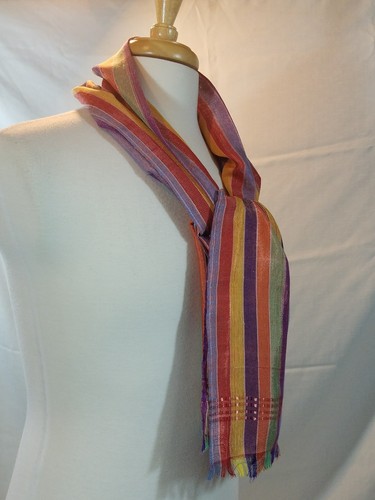 Ethiopian Traditional Hand Woven Multi Color  Scarf/ Head wrap