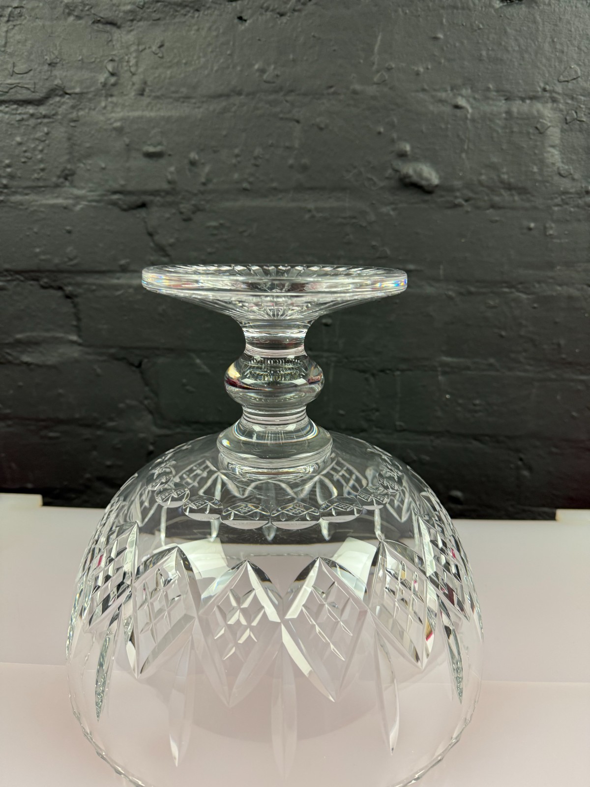 Stuart Crystal Large Footed Pedestal Center Piece Bowl 23 cm High 25 cm Wide