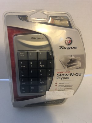 Targus Wireless Stow-n-Go Keypad AKP01US  New in Sealed Package
