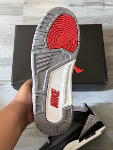 JORDAN AIR JORDAN 3 RETRO OG 2024 BLACK CEMENT (8-10)