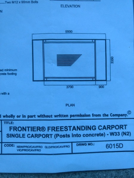 Make An Offer Stratco Frontier Freestanding Carport Building