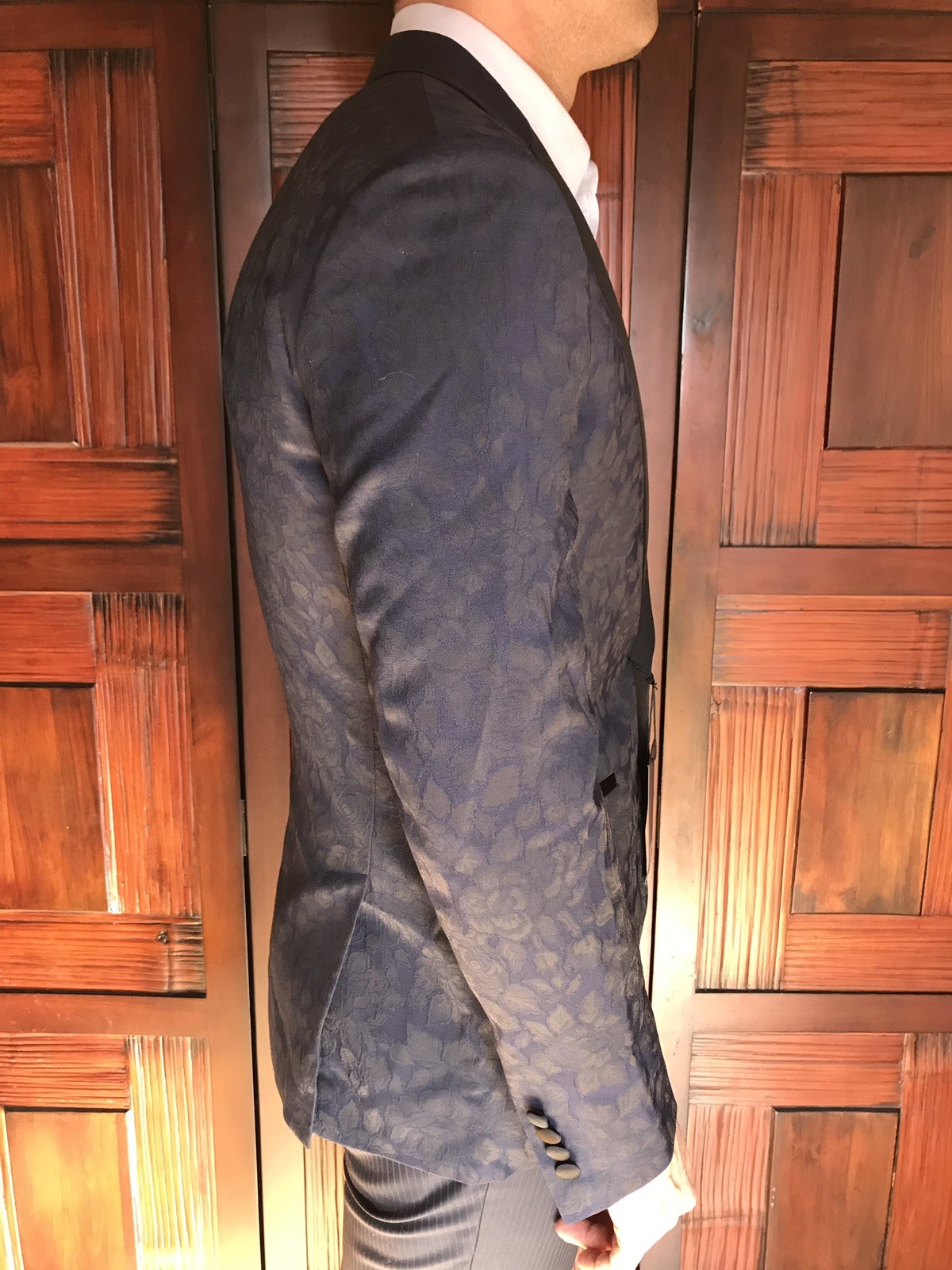 Bonobos Mens Slim Fit Dinner Jacket in Navy Size 38R New Retail $700