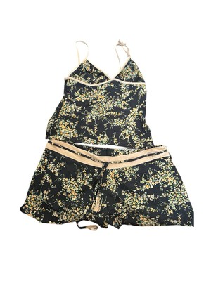 La Perla Vintage Black Floral Sleep Set S/M