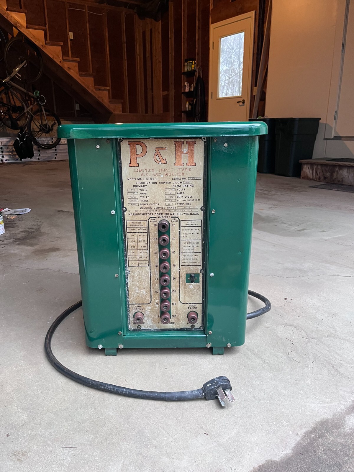 Antique P&H TLI-180 AC Arc Welder – 20-180 Amps | eBay