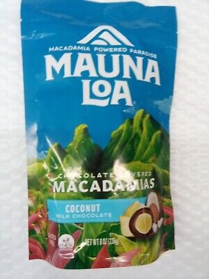 Mauna Loa Macadamia Nuts COCONUT MILK CHOCOLATE 8oz Direct from Hilo Best Prices