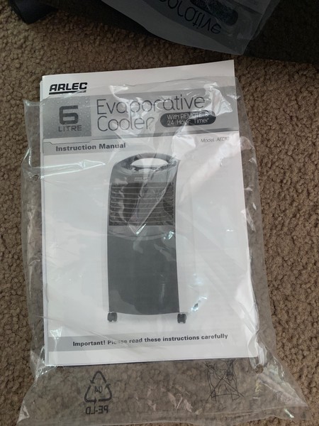 arlec portable air conditioner manual Arlec 6 litre evaporative cooler manual.