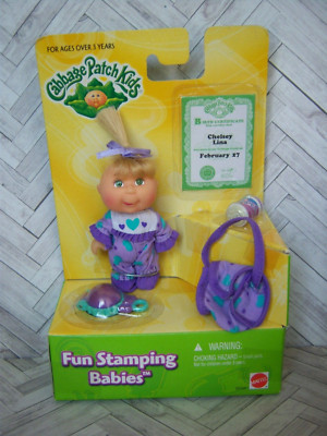 Cabbage Patch Kids 2000 3'' Doll Fun Stamping Babies Chelsey Lina