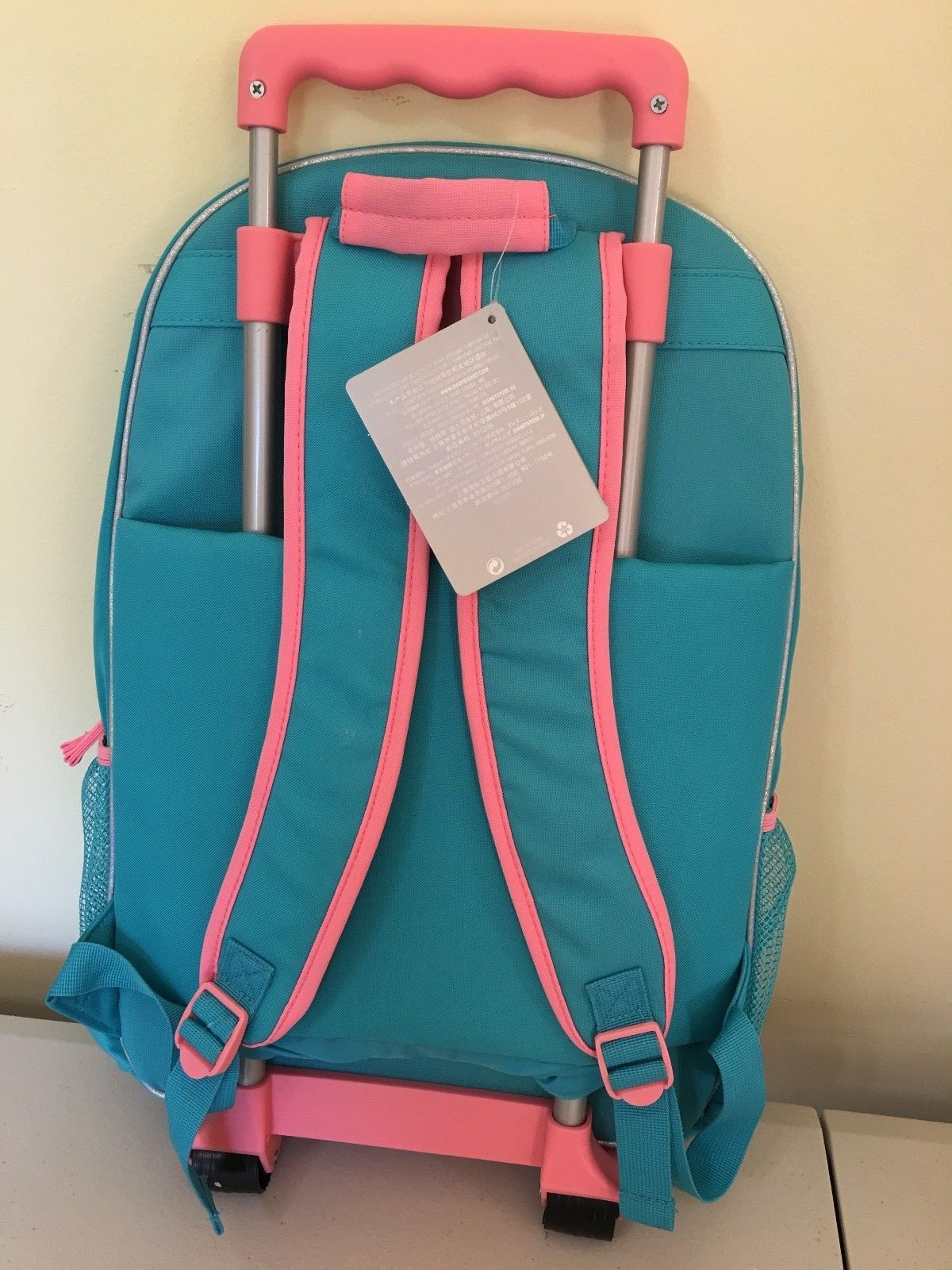 NWT Disney Store Ariel Rolling School Backpack The Little Mermaid