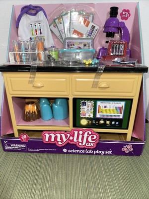 2019 My Life As A Science Lab Play Set NIB Volcano Test Tubes Trays Microscope +