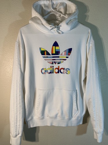 Men's (Unisex) Small Adidas Pride Flag Fill White 2020 Hoody Hoodie, GD0956  Rare | eBay