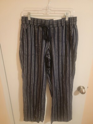 Sonoma Linen blend Pants Straight Leg 30wX29L Coastalcore Oldmoney Coquette Nwt