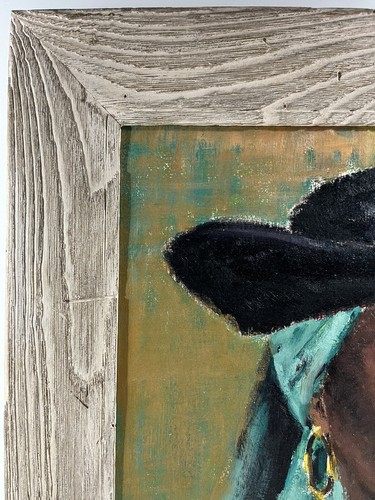 DOROTHY C NEAL AFRICAN AMERICAN PORTRAIT NICOLAI FECHIN STUDENT OIL PAINTING