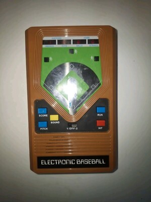 Vintage Mattel Electronic Handheld Baseball Game Works Great