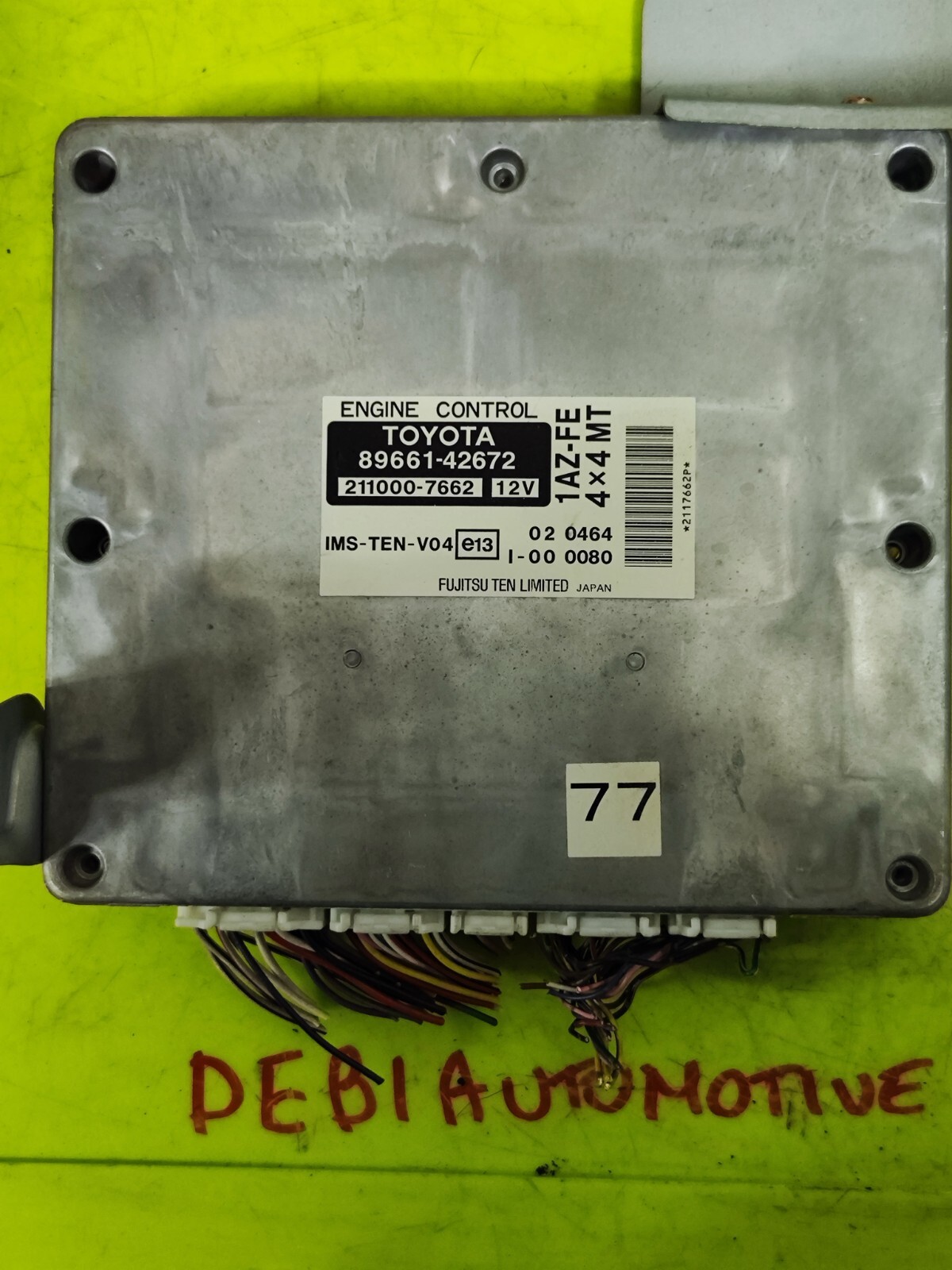 トヨタ　RAV4 16-18 Toyota Rav4 89661-42V91 Computer Brain Engine Control