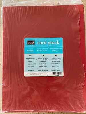 Stampin' Up! RETIRED CARDSTOCK 8.5 x11  Open Packs 9-32 sheets YOU CHOOSE COLOR