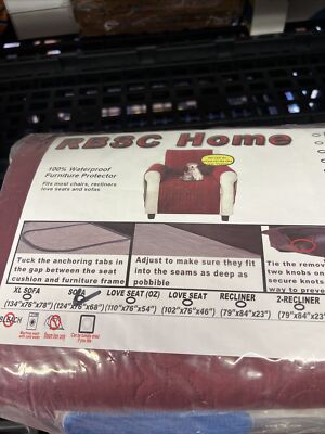 RBSC Burgundy Waterproof Furniture Protector  Sofa
