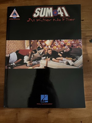 Sum 41: All Killer, No Filler Music Transcriptions Softcover 2001