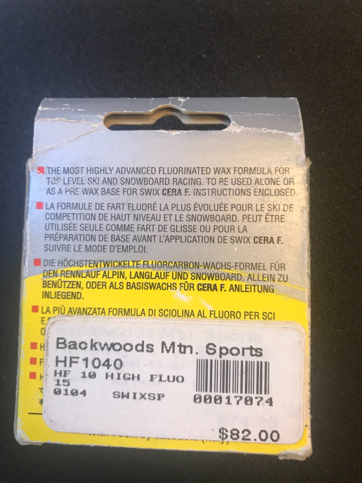 Swix Cera Nova HF10 Glidewax, 40g