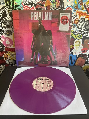 PEARL JAM Ten Limited Edition Purple Vinyl VG++ Shrink Hype Target