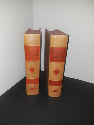 Webster's Universal Dictionary of The English Language - 2 Volumes - 1937