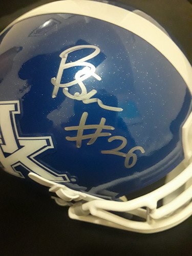 Benny Snell Jr. Signed Autographed Kentucky Mini Helmet Schutt COA