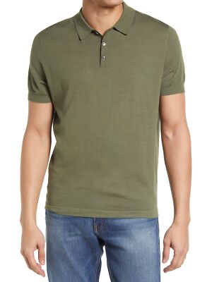 

Мужская эластичная рубашка-поло с короткими рукавами CLUBROOM Soft Touch Interlock Green Heather, Зеленый, 100090324MN