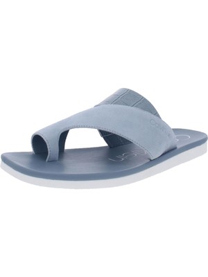 

CALVIN KLEIN Женские голубые кожаные сандалии с открытым носком Rini 8,5, Light blue, E8788