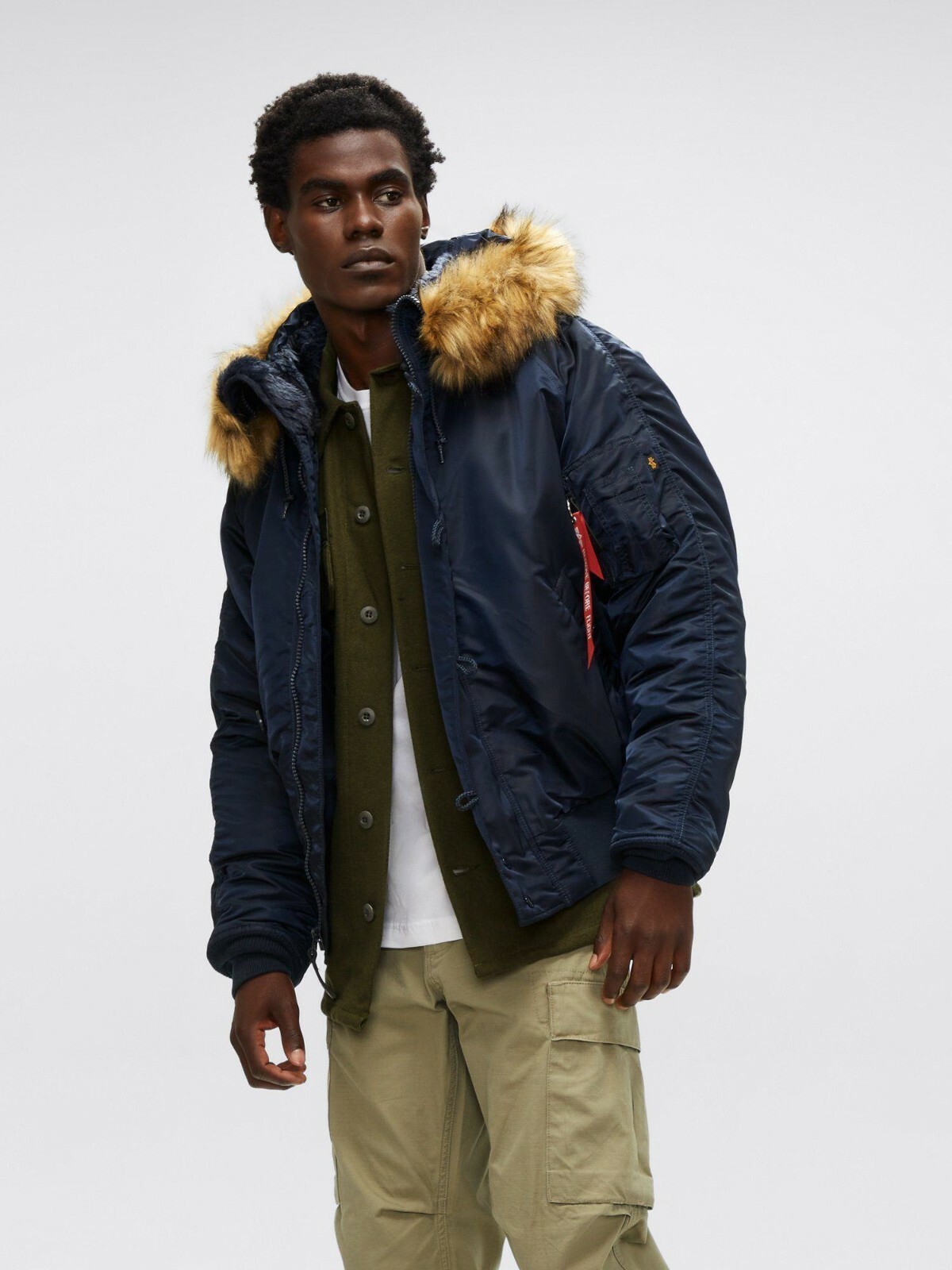 Alpha Industries N2b Snorkel Arctic Zip Through Mid Parka Jacket 03 Black S For Sale Online Ebay