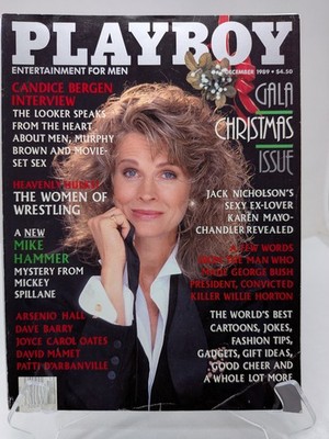 Playboy Magazine December 1989 🔥 CG Candice Bergren 🔥 PM Petra Verkaik 🔥 C
