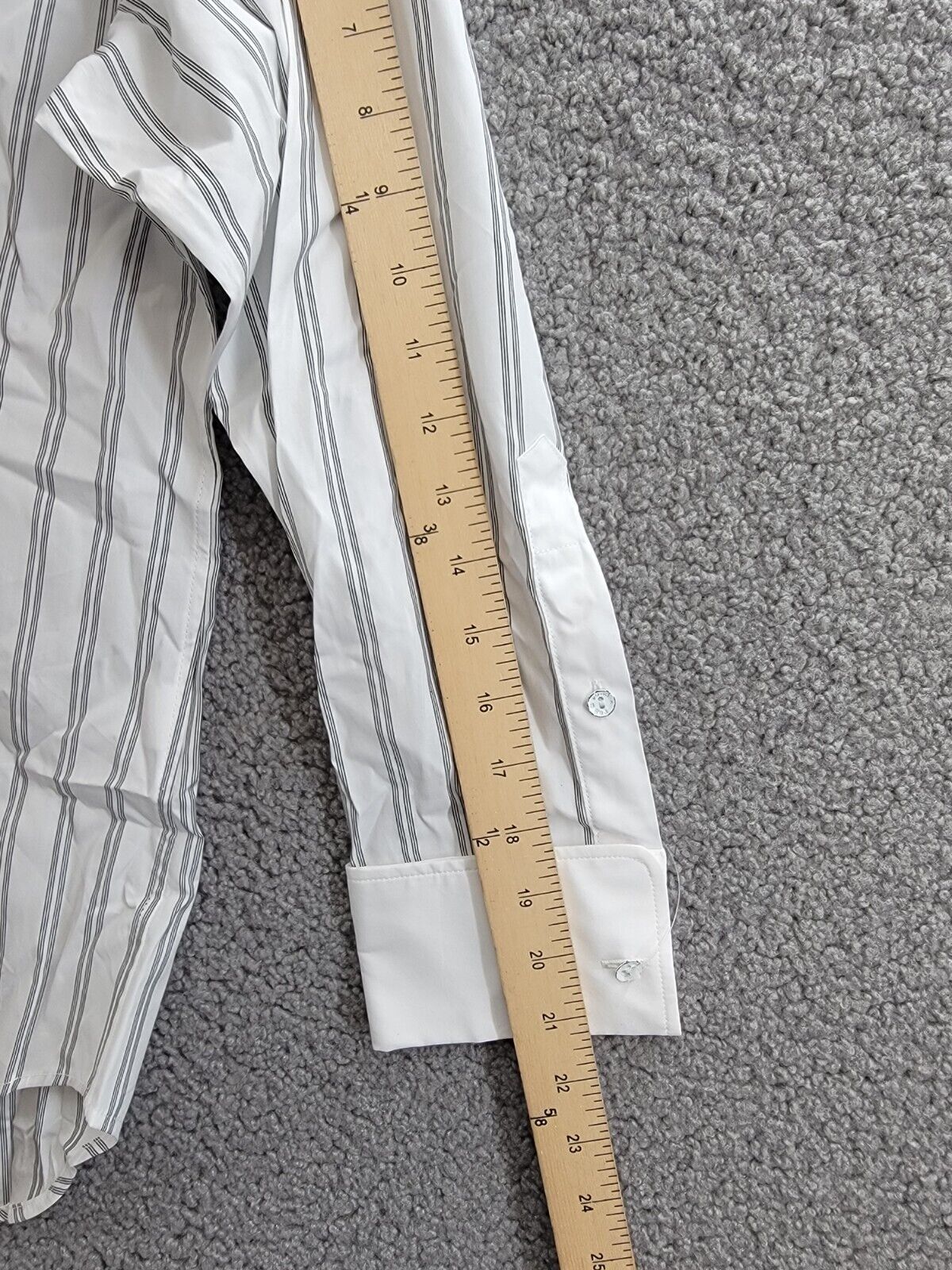 Rag & Bone Diana Stripe Shirt Women's XS White Stripe Collared Button Closure - Picture 5 of 19
