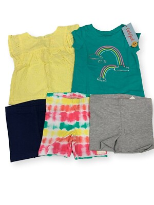 Cat & Jack Girls Summer Bundle 5pc-12M (NWT)