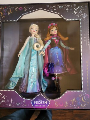 D23 Expo 2022 Disney Designer Anna & Elsa Doll Set Limited Edition Mint In Hand