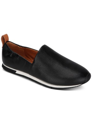 

GENTLE SOULS KENNETH COLE Женские черные кожаные туфли-слипоны Luca трапеции на плоской подошве, размер 6 м, Черный, GSF9041LE