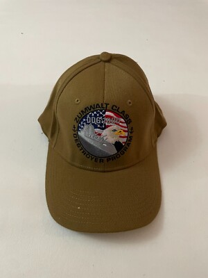 The Corps Zumwalt Class Destroyer Program Brown Fitted Baseball Cap Size S/M