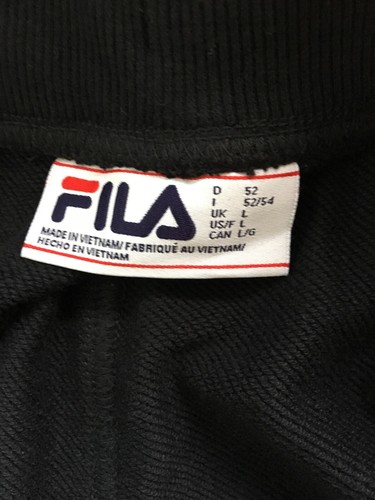 Fila Men's Lounge jogger pants Large Black #273