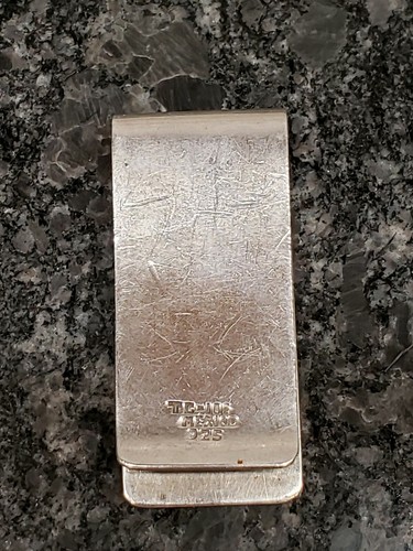 Vintage TC-105 Mexico 925 Sterling Silver Ancient Design Money Clip 23grams