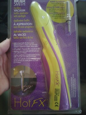 Beadsmith HotFX Cordless Vacuum Hotfix Applicator With Spotlight NEW