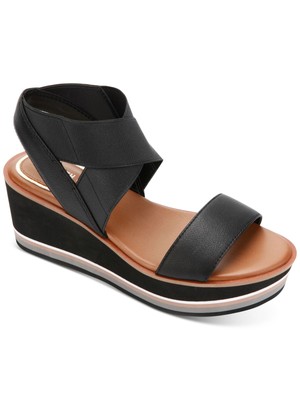 

KENNETH COLE NEW YORK Женские черные босоножки на танкетке Harlow Eva на платформе 1-1/2 дюйма, 8 м, Черный, KLS0110LE
