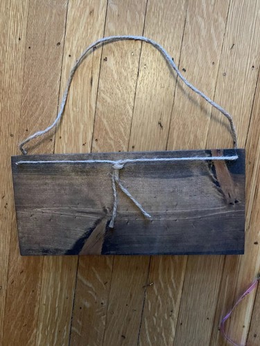 Here Comes the Bride Sign Wood And Twine