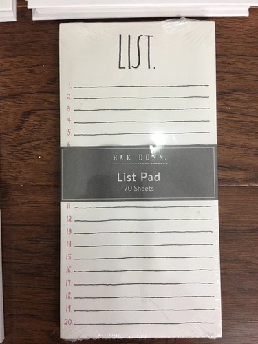 Rae Dunn Set of 4 Notepads To Do List & Spiral Notebooks Brand New in Packaging