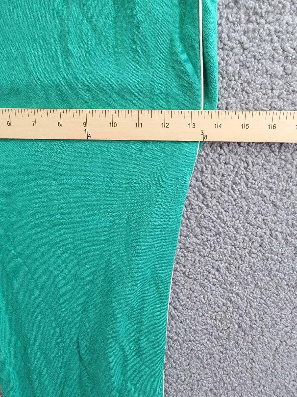 Aqua Reynolds Piped Sweatpants Women's L Green/White Elasticized Hems Pull On - Picture 6 of 17