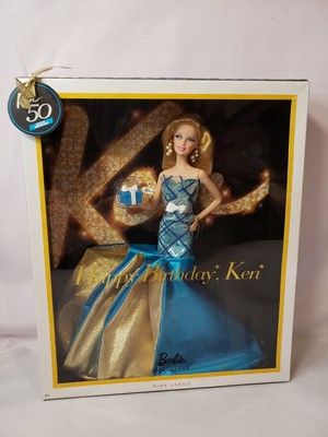 HAPPY BIRTHDAY, KEN BARBIE DOLL 2005 PINK LABEL MATTEL V0438 NRFB 
