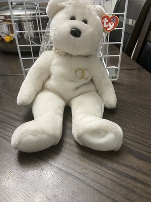 Ty Beanie Baby Mrs - MWMT (Bear Wedding Bride 2001)