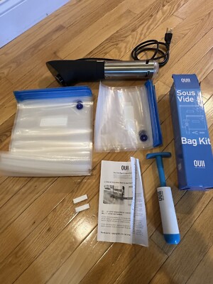 Greater Goods Sous Vide Cooker Unit Bags Accessories Support Bracket Used Once