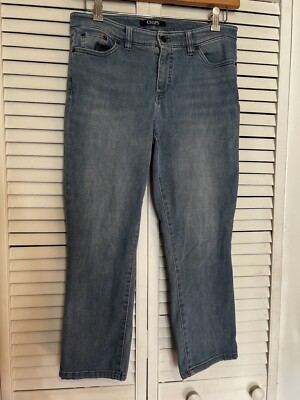CHAPS RALPH LAUREN Women s Size 10 Jeans Mid-Rise Stretch Capri