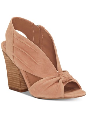 

VINCE CAMUTO Женские розово-коричневые розовые босоножки на каблуке Kerra с открытыми кожаными каблуками 8 м, Розовый, VC-KERRA