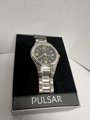 Pulsar Men s Silver/gold PXH 172 New And Working 