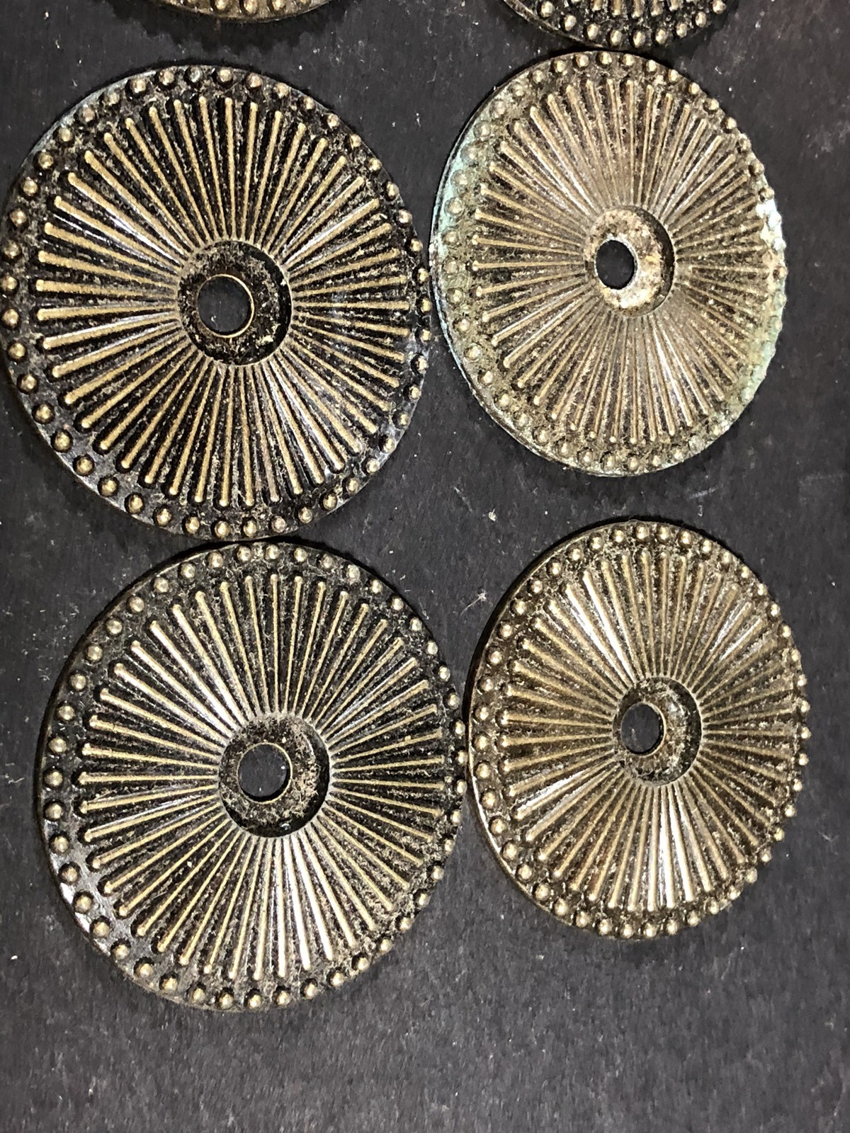 Set Of 8 Hyer Brass Drawer Pulls